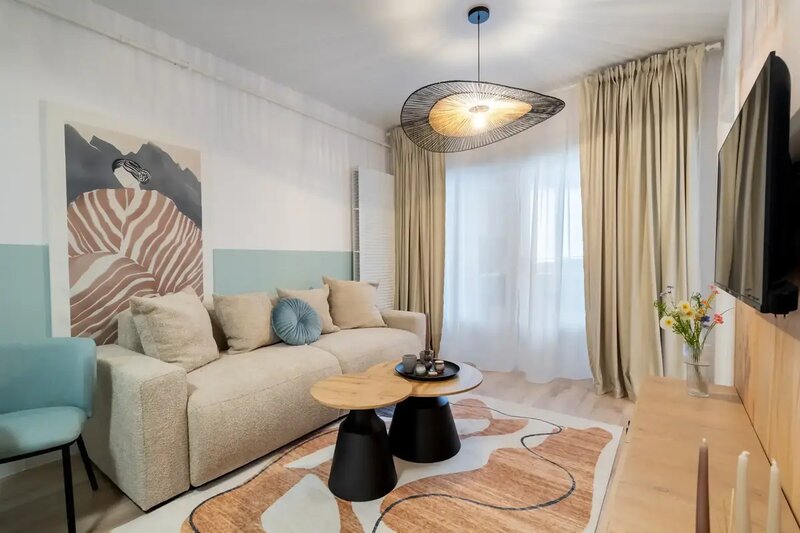Militari Residence Apartament 2 Camere Tip Studio Design Luminos