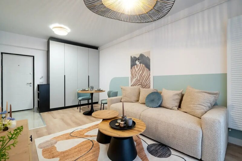 Militari Residence Apartament 2 Camere Tip Studio Design Luminos