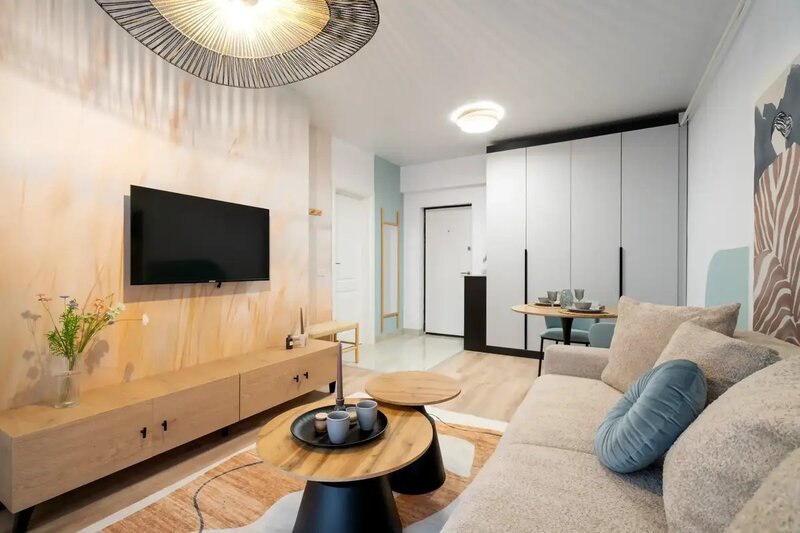 Militari Residence Apartament 2 Camere Tip Studio Design Luminos