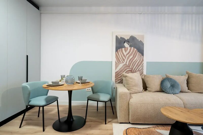 Militari Residence Apartament 2 Camere Tip Studio Design Luminos